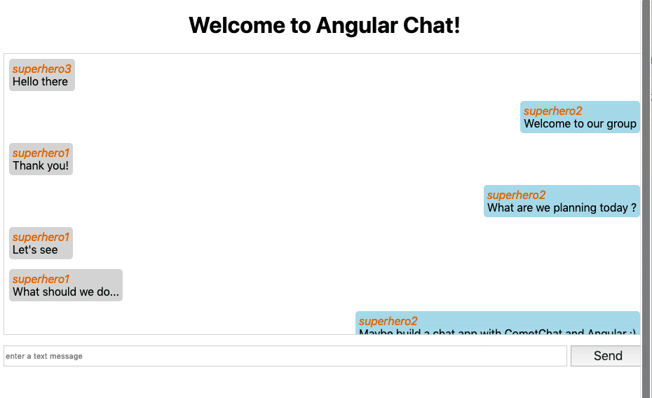 Build an Angular 7 chat app
